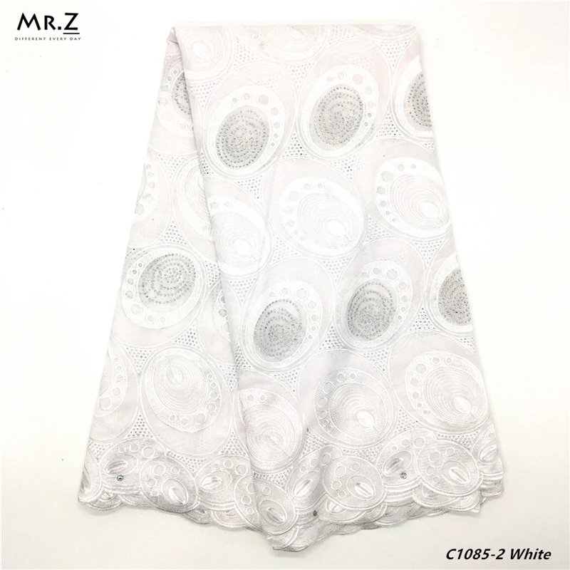

Mr.Z Embroidered African Lace Fabric Nigeria Swiss Voile Lace In Switzerland High Quality Guipure Cord Dry Lace Fabric 5 Yards