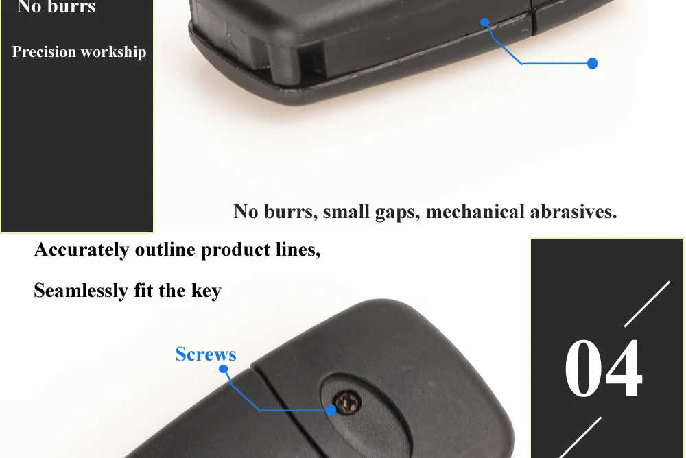 Keyforkess 10 pz/lotto Fob Cassa Chiave Dell'automobile per CHERY A5 FULWIN COWIN TIGGO E5 A1 di PASQUA 2 Bottoni Modificato A Distanza ABS chiave Borsette - H5d58cb3f73a54624b20951731a37dbe1z