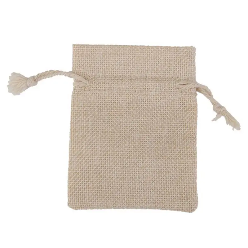 

80pcs Jewelry Gift Bags Linen Wedding Drawstring Jute Bag
