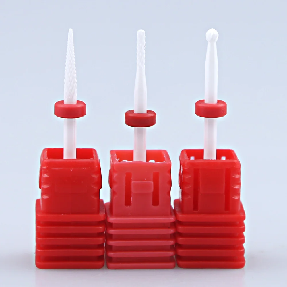 

Ceramic Cuticle Clean Burr Nail Drill Bit Rotary Mills Cutter Electric Manicure Pedicure Nail Drill Machine Accessories