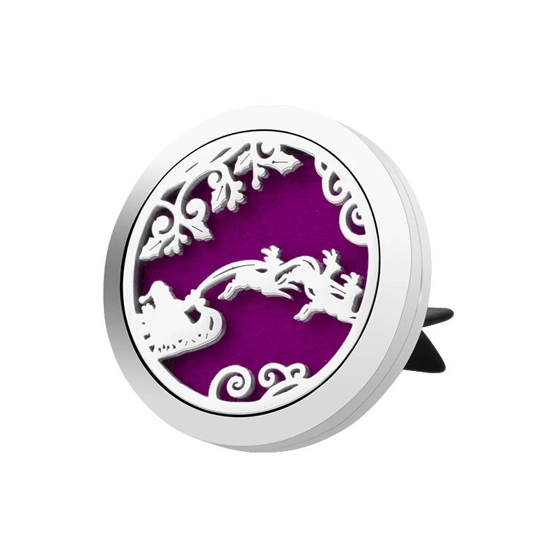 Christmas Theme Car Air Freshener Holder Accessories For Flavoring Perfume Smell Scent Auto Interior Decoration Aroma Fragrance