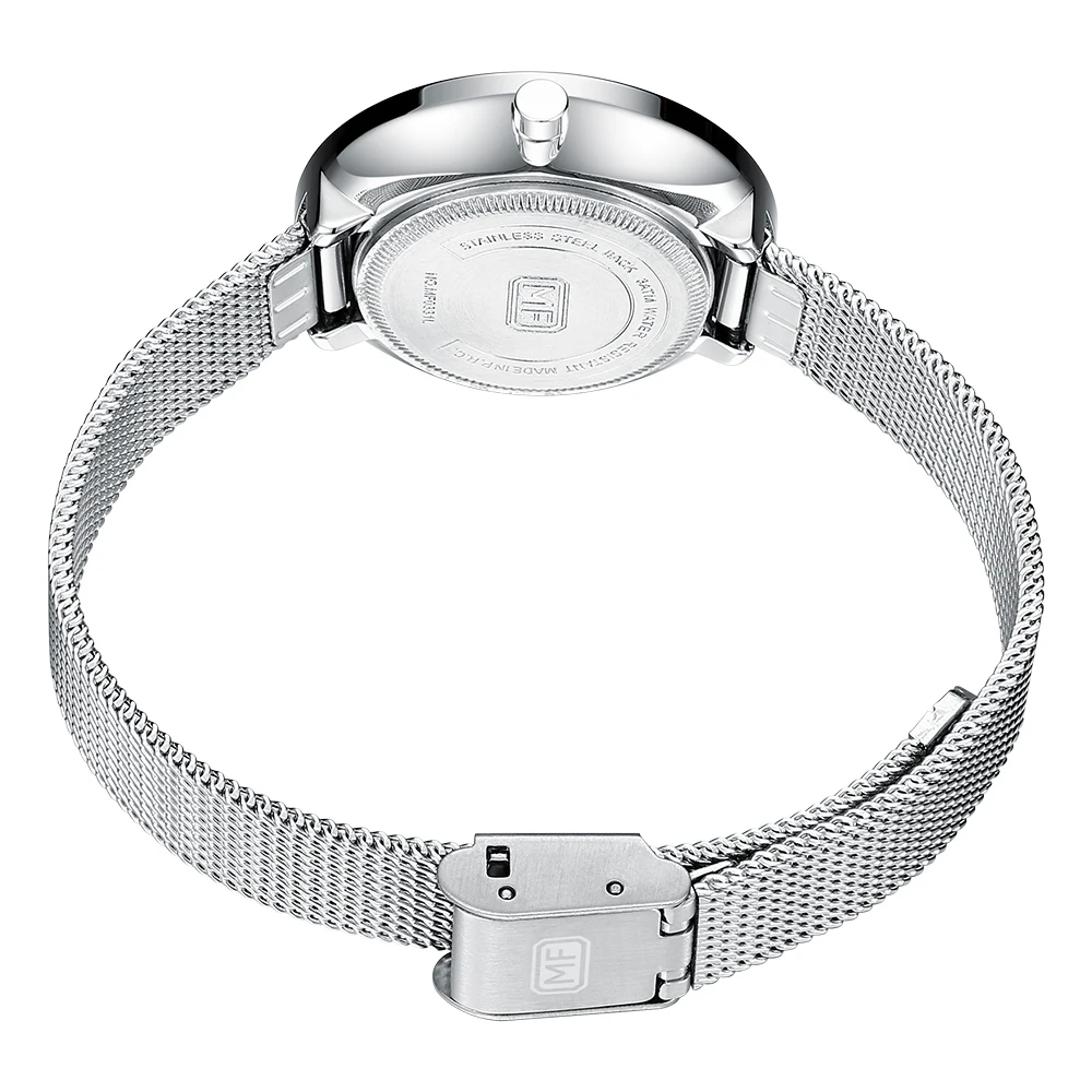 Женские Водонепроницаемые часы с сетчатым ремешком из нержавеющей стали|Женские