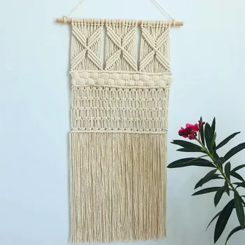 

Macrame Western Art Style Tapestry Wall Hanging Hand-woven Creative Home Tassel Tapestry Home Decor Accessories Dorm Room Decor