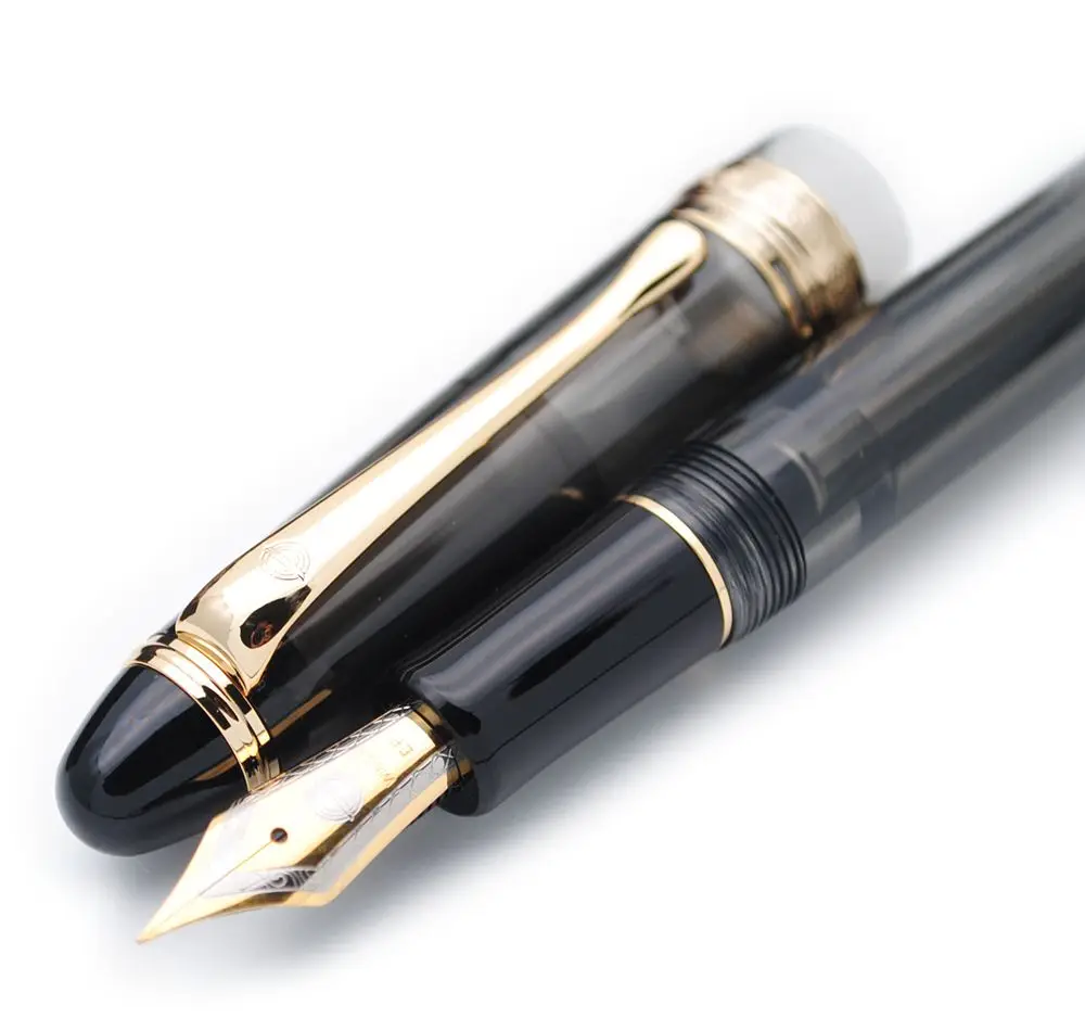 Black S Grip EF N-G КРЫЛО Sung снасти 699 прозрачный вакуумный наполнитель авторучка F чернильная ручка NIB Оригинальная коробка - Цвет: Black S Grip EF N-G