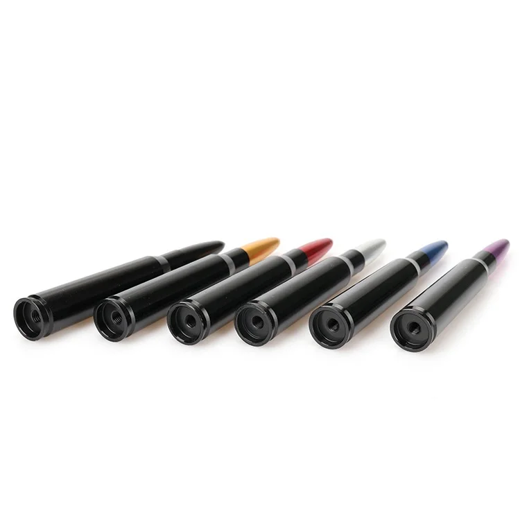 1PC Short Bullet Shape Car Antenna Universal FM Antenna Replacement Radio Mast Aerials