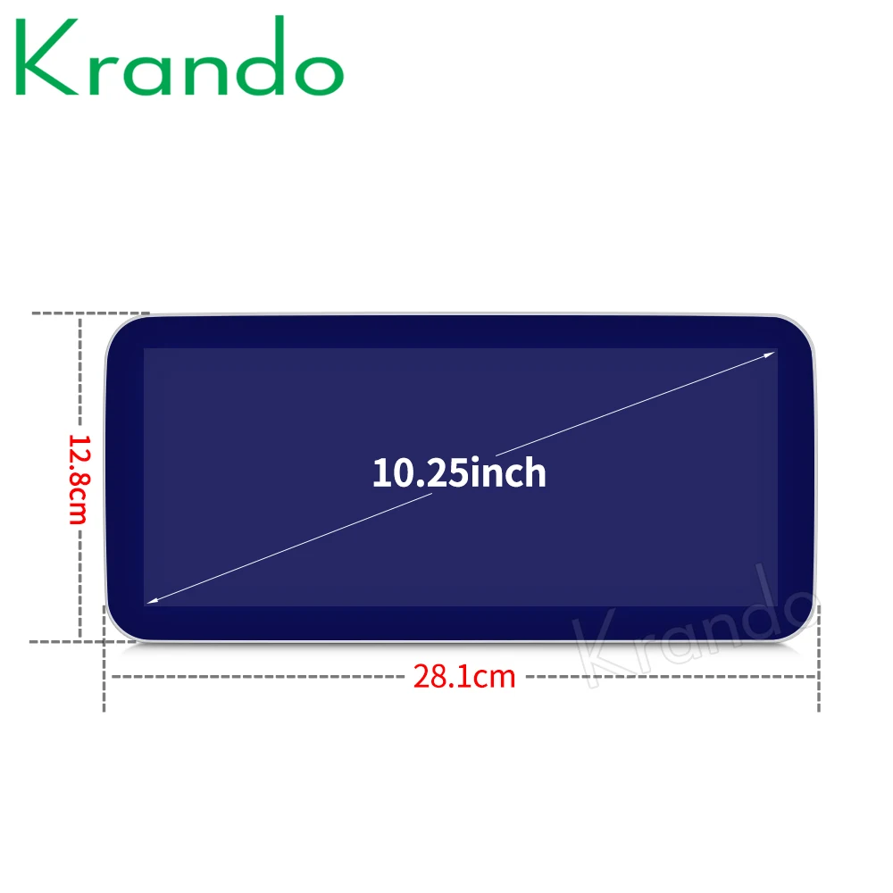 Krando Android 10.0 4G 128G 10.25'' Car Radio For Mercedes Benz C W205 GLC-X25 V CLASS W446 2015-2020 NTG 5.0 5.5 Carplay
