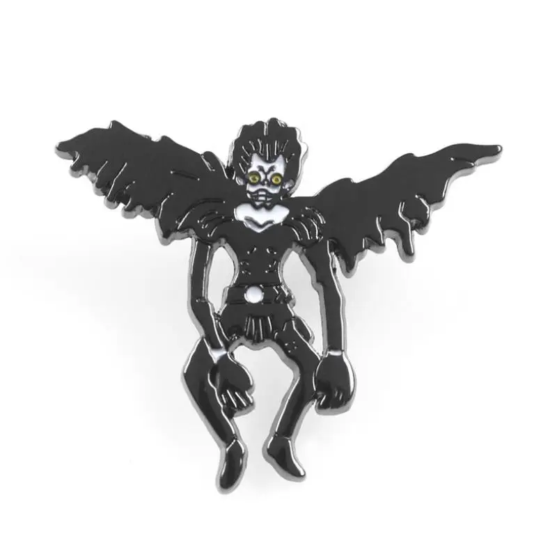 1 изделие стильная Death Note Ryuuku брошки эмаль броши для Для женщин мужчин штырь отворотом металлический знак