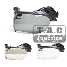 

Tactical Helmet Visor Goggle Anti-Fog Lens For Fast BJ PJ MH Helmet 3MM Flip Up Protective Mask For Airsoft War Game Outdoor BK