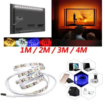

1M USB LED Light Strip String Tape SMD2835 TV PC Background Decorative Lighting