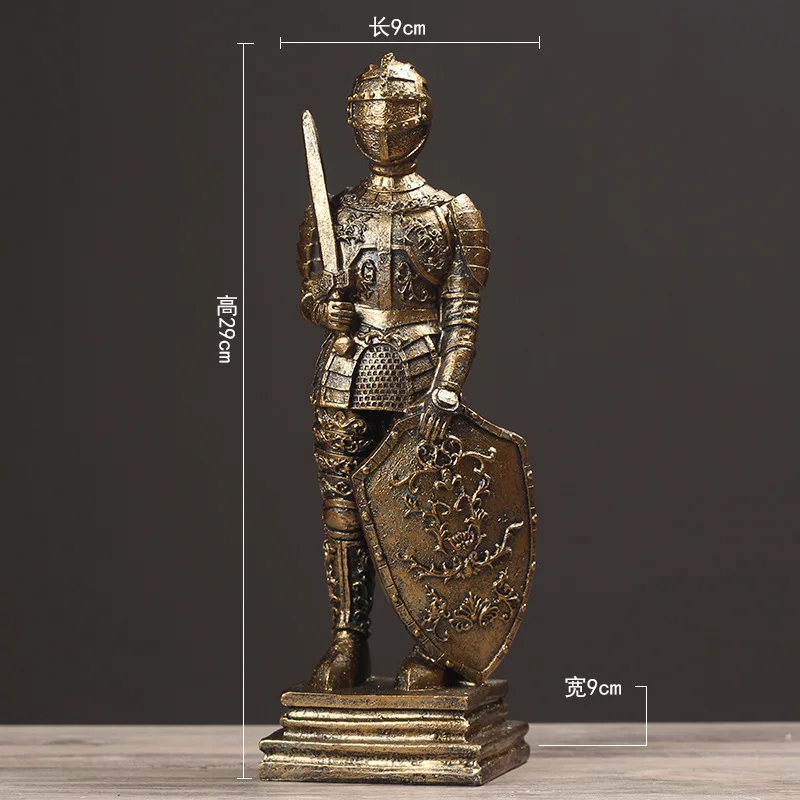 

American retro Roman soldier character model decoration home living room TV cabinet window props decoration crafts