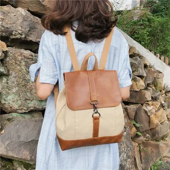 

2020 new women's shoulder bag Korean version of retro ladies backpack fashion casual ladies shoulder