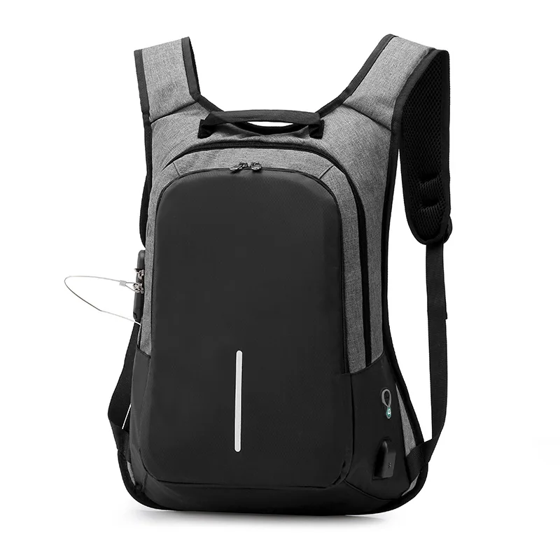 

Men Backpack Laptop Waterproof 15.6 17 Inch USB Charging Anti Theft Back Pack Male Large Capacity Oxford Student Bagpack Teenage