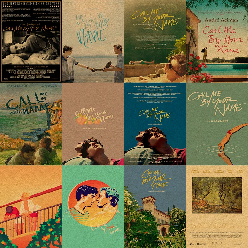 Плакат с надписью Call Me by Your Name крафт бумага печать Ретро стиль домашний декор