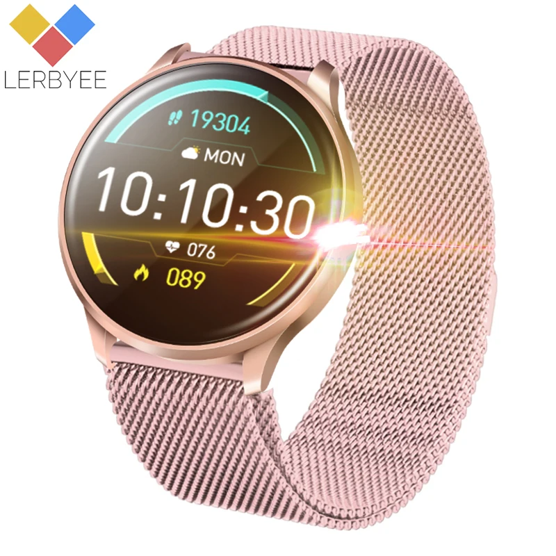 

Lerbyee C198S Smart Watch Women Full Touch Smart Wristband Blood Pressure Android& IOS Men Outdoor Bluetooth Fitness Tracker