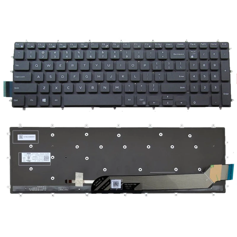 Teclado Retroiluminado de Substituição para Dell G33579 G3-3779 Laptop de Jogos de G55587 de G77588