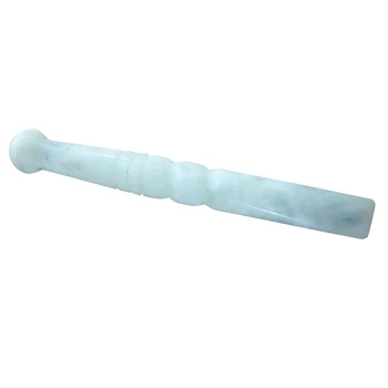 

Exquisite Tension Relief Health Care Muscle Relax Wands Scraping Reflexology Tool Gift Natural Jade Massage Stick Smooth