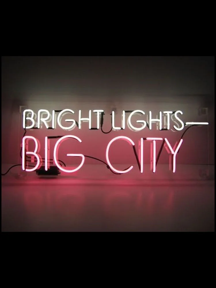 

Neon Sign For Bright lights Big City Glass Tube Commercial Lamp resterant art light advertise custom DESIGN Impact Attract light