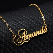 Stainless Steel Charm Personalized Name Crown Necklace Women Men Collares De Moda 2019 Custom Jewelry BFF Choker Bijoux Femme