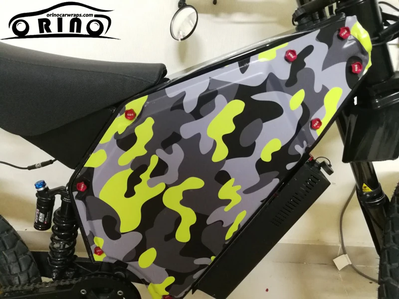 Black Grey Yellow Sticker Film Vinyl-1