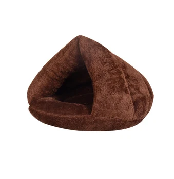 

Pet bed for Cats Dogs Soft Nest Kennel Bed Cave House Sleeping Bag Mat Pad Tent Pets Winter Warm Cozy Beds 2 Size S L 3 Colors