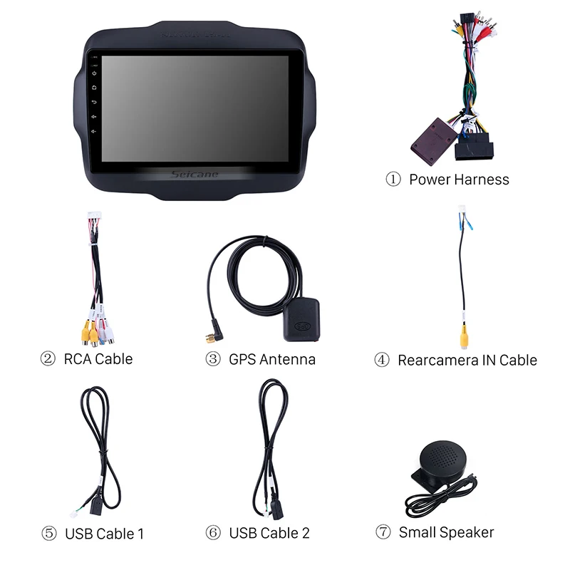 Seicane 9 inch 2Din Android 8.1 Quad-core Car Radio Multimedia Player For 2016 Jeep Renegade Bluetooth Wifi GPS Head Unit Seicane 9 inch 2Din Android 8.1 Quad-core Car Radio Multimedia Player For 2016 Jeep Renegade Bluetooth Wifi GPS Head Unit