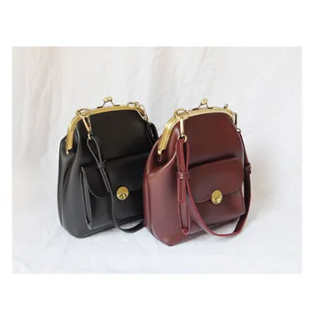 

2019 Vintage Fashion Clip Women's Bag PU Leather Shoulder Crossbody Designer Brand Women Handbags Totes Clutch Purse