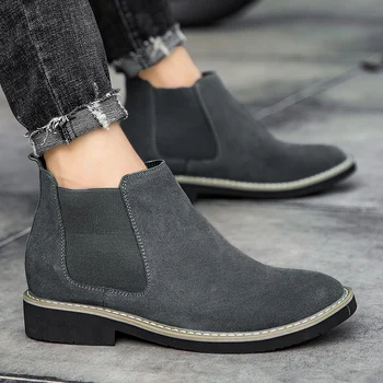 

Men Boots Men's Shoes Ankle Boots Flat Casual Warm Plus Size Boots for Men Chelsea Boots High Quality