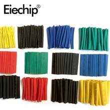 280/150 pièces couleur thermorétractable tube rétractable emballage, isolation gaine polyoléfine 2:1 rétrécissement assortiment fil câble kit