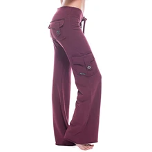 

Women Soft Joggers Sports Drawstring Sweatpants 4XL Cargo Pants Plus Size Strong Elastic Wide Leg Trousers Female Streetwear Pop