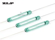 

5Pcs 4*28mm Magnetic Reed Switch Sensor Normally Open DIY Green Glass 4x28MM NO Original Contact Induction