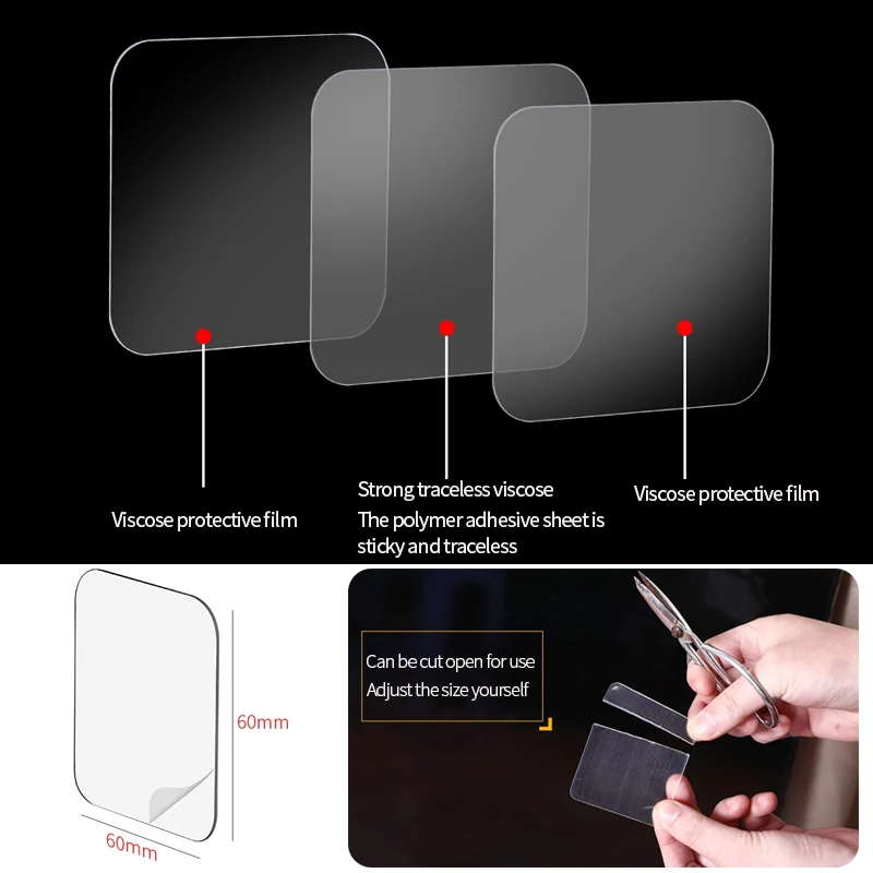 Double Sided Tape Nano Tape Double-Sided Non-Marking Wall Sticker For Hooks Powerful Sticker Multifunctional Bathroom Sticky Anti-Slip Wall Pads