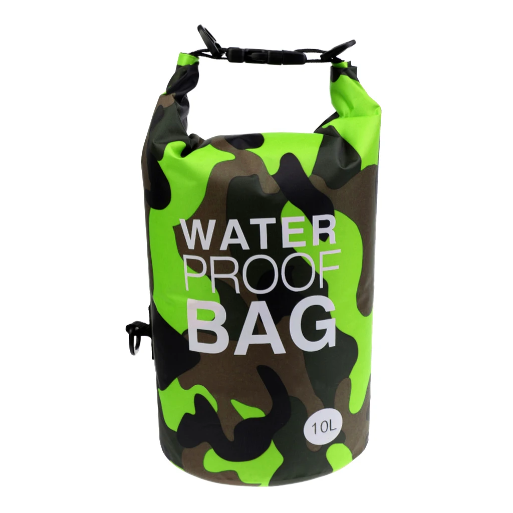 500DPVC 10L Camo Waterproof Dry Bag Sack for Kayaking Camping Rafting Waterproof Dry Bag Dry Bag for Kayaking