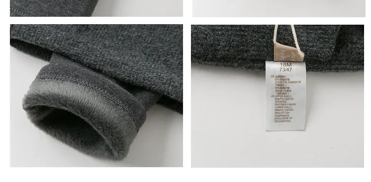 DB11560 dave bella/зимние штаны для девочек; модные однотонные брюки с карманами и подкладкой для малышей; детские брюки высокого качества