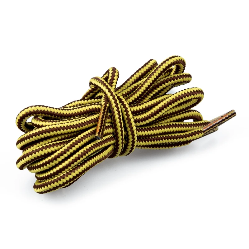 

BEAU-1 pair 152 cm Sustainable High Resistance Laces for Hiking Shoes - Cinnamon Stripes