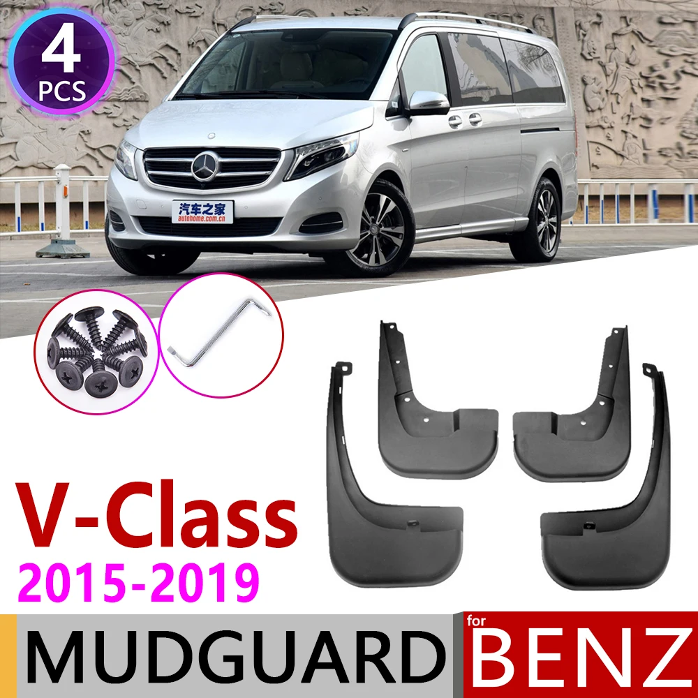 

Mudflap for Mercedes Benz V - Class Vito Viano 2015~2019 W447 Fender Mud Guard Splash Flap Mudguards Accessories 2016 2017 2018