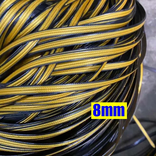 82 Types 10 Meters PE Flat Round Synthetic Rattan Material DIY Weaving Rope Knit Repair Furniture Bed Sofa Chair Table Basket 9