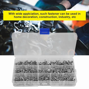 

600PCs Self-Tapping Screw Fastener Round Head Cross Screw Carbon Steel Q215 Power Tool Accessory stainless self tapping screws