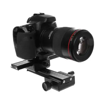 

4-way Macro Instrument Focusing Rail Slider 1/4" Screw DSLR Camera Shooting Accessories Black for Canon Nikon