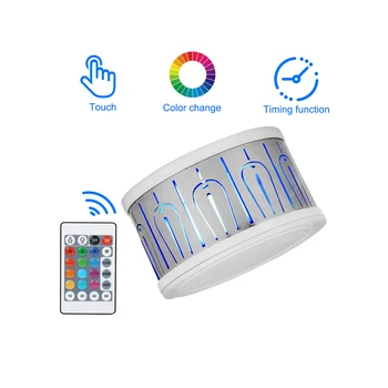 

Safe Projection Lamp Wall Iron Bedroom Wedding Colorful Remote Control Round Changeable Decoration Modern Led Peacock