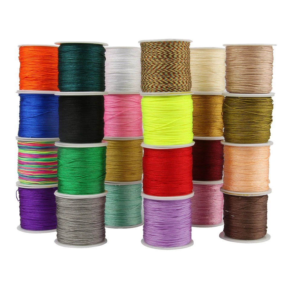100 M X 0,8 Mm Nylon Artigianato Nodo Cinese Cordino di