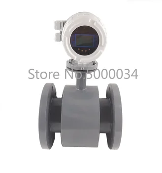 

4-20mA output sulfuric acid PTFE electromagnetic water flow meter