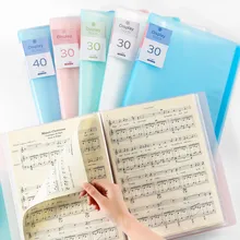 A4 Дисплей книга 20/40/60 документ кампус на рабочем месте Сумка-папка для офиса страница прозрачный Семья для хранения файлов