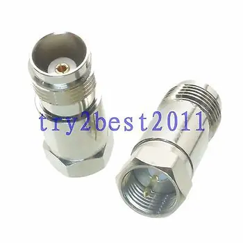 

DHL/EMS 50 pcs Adapter connector TNC jack pin to F TV plug pin RF COAXIAL straight -C1