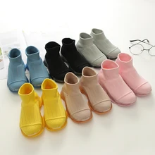 Детские кроссовки для девочек; детская обувь; дышащие вязаные носки; кроссовки; мягкая спортивная обувь для бега для девочек