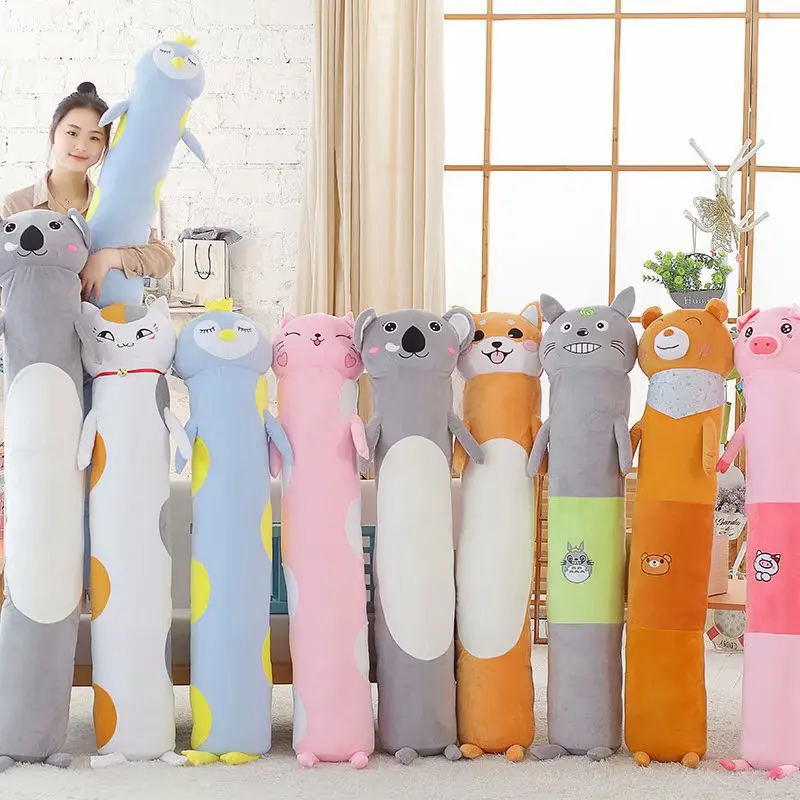 

Large Size Cat Teacher Strip Cylindrical Boyfriend Pillow Creative Pig Candy Pajama Doll Pillow Washable
