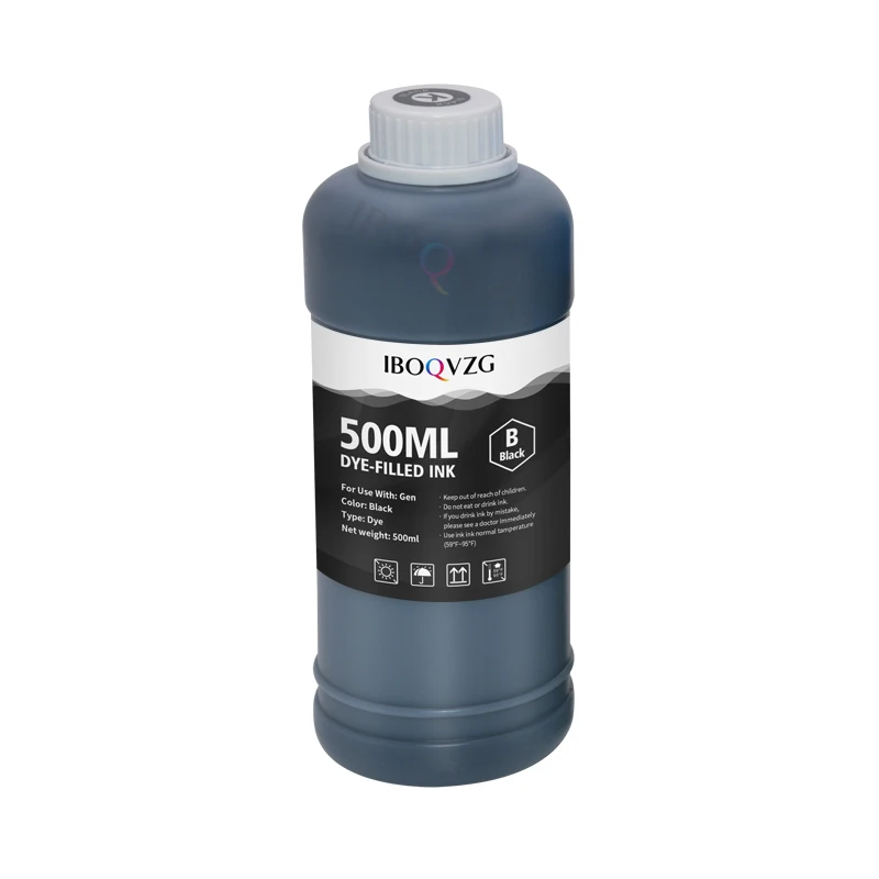 IBOQVZG 500ML Printer Ink Refill Ink Kit For Epson For Canon HP Brother Printer CISS and Refillable Printers Dye