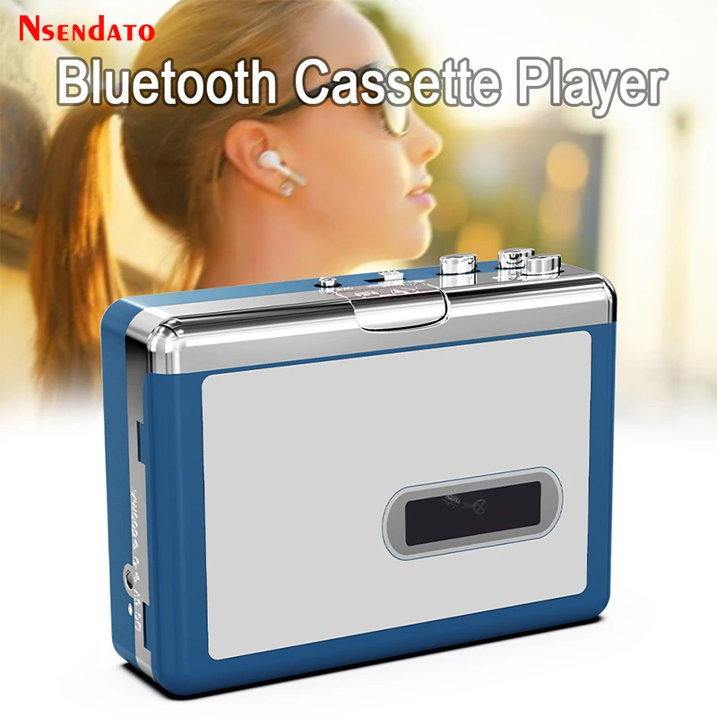 Ezcap215 Personal Stereo Cassette Bluetooth Transmit Retro Tape Recorder Cassette Audio Music Player Adapter to mp3 Converter