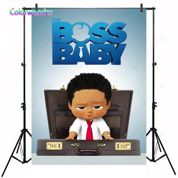 

Vinyl baby boss boy Photography Backdrop Newborn Photoshoot Props Kids children Party Photo Background
