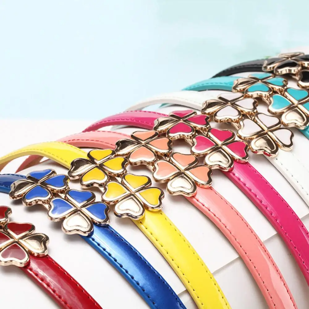 Ladies Fashion Painted Leather Belt Female Style Bright Face Skirt Decorative Real Genuine Belt for Women Girls FCO194