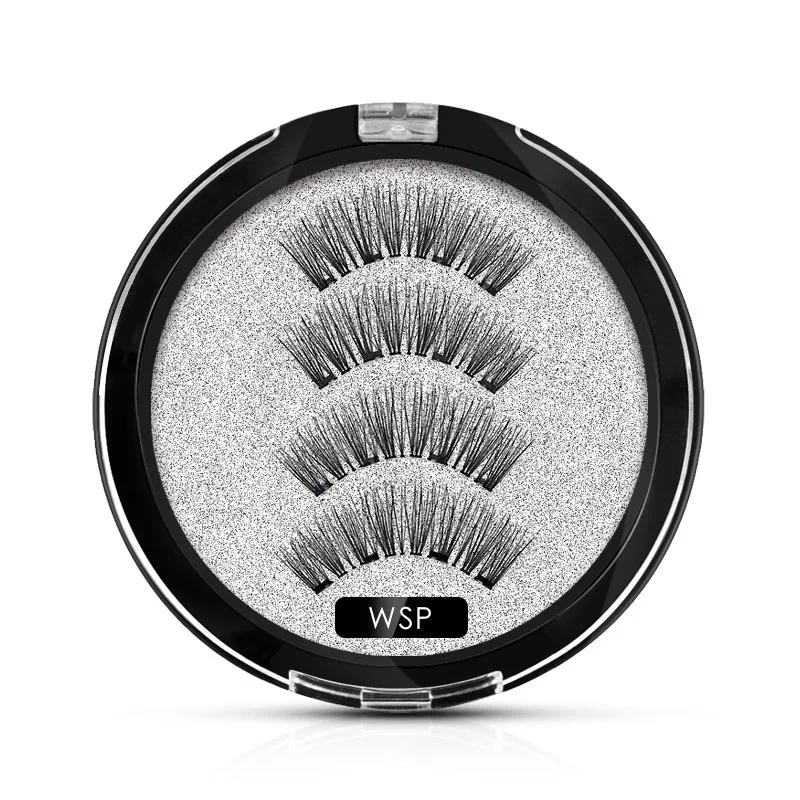 Genailish 3DMagnetic Eyelashes 4 Magnet False Eyelash Full Strip Magnetic Lashes Soft Hair Reusable Fake Eye Lash-AD001 Genailish 3DMagnetic Eyelashes 4 Magnet False Eyelash Full Strip Magnetic Lashes Soft Hair Reusable Fake Eye Lash-AD001